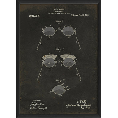 « ae alles eye shade brevet », impression encadrée