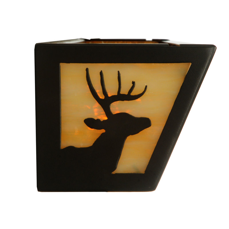 Rustic Lodge 4 - Light Bath Bar, Brown
