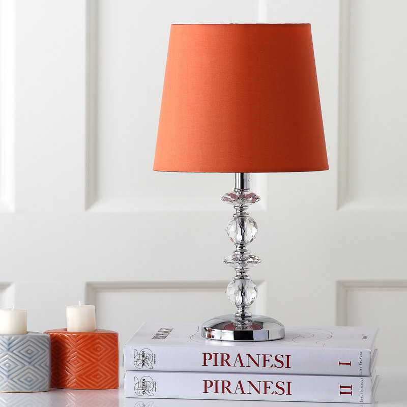 Daneysha Crystal Table Lamp, Orange