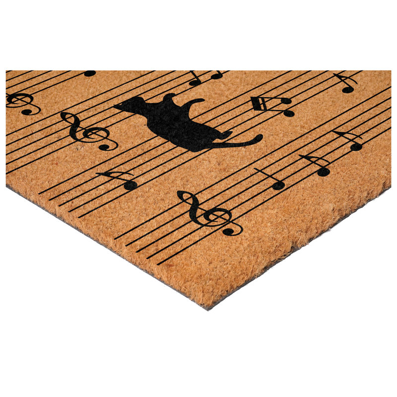 Musical Cats Doormat, 24" W x 36" L