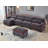 Asher U-Shape Sectional Sofa, 150.4" Wide Chenille  Sofa with USB-2105000227