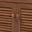 Mylene Brown Finish 4-Shelf & 1-Drawer Shoe Storage Cabinet, 33.22" H X 30.63" W X 14.45" D