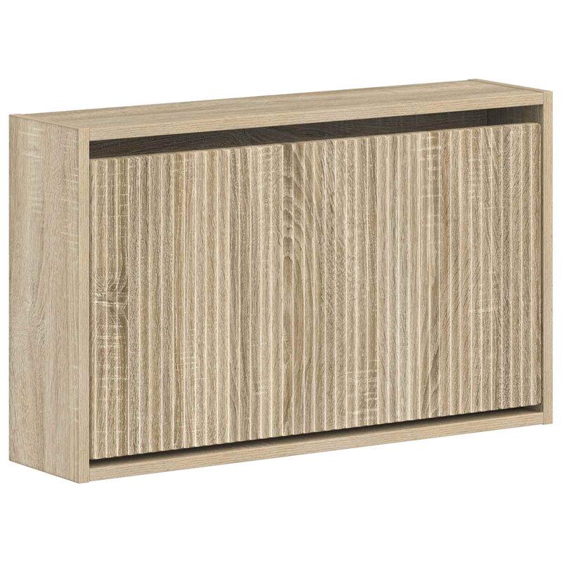 Flip Down Shoe Storage, 43 cm H x 71 cm W x 17 cm D, Sonoma Oak
