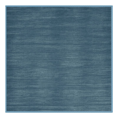 Tapis bleu uni lavable à la machine