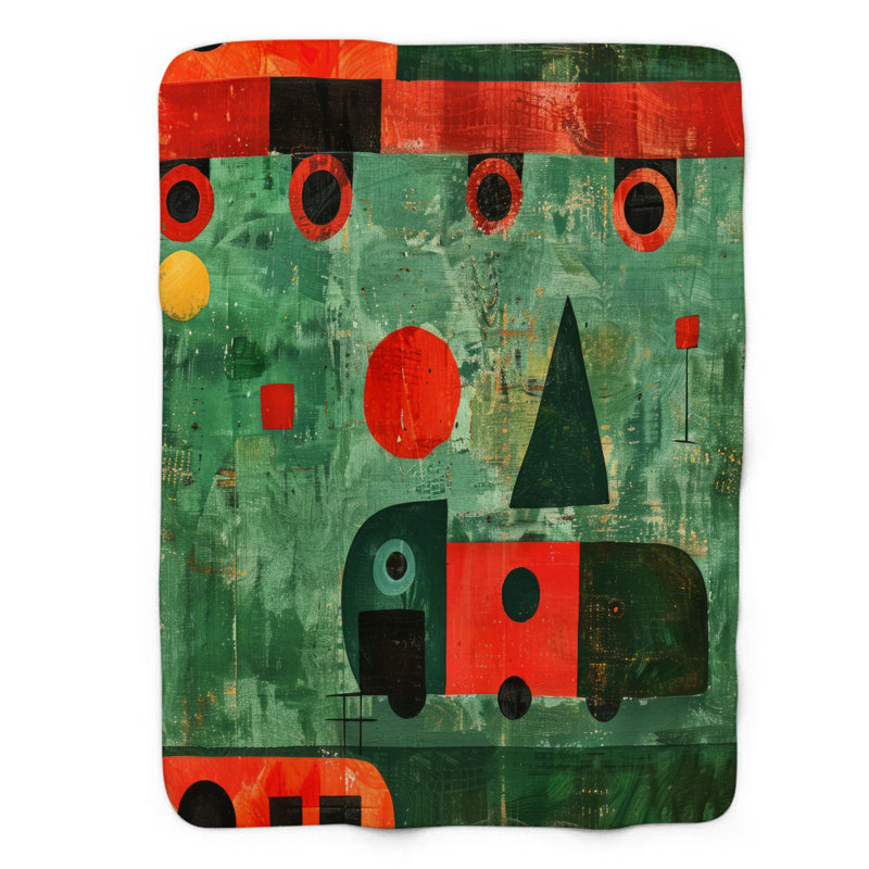 Scarlet Express - Couverture sherpa de qualité supérieure 1 pièce, Grand lit