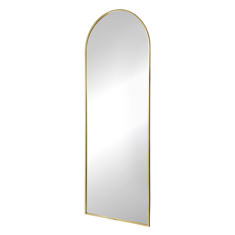 28x1x74" Celine Arch Body Mirror, Gold