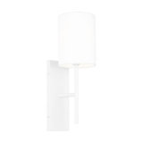 Barbara Barry Key Bathroom Bedroom Wall Fixture With White Linen Shade