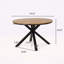 Table de salle à manger d'extérieur au design exquis en bois et en métal