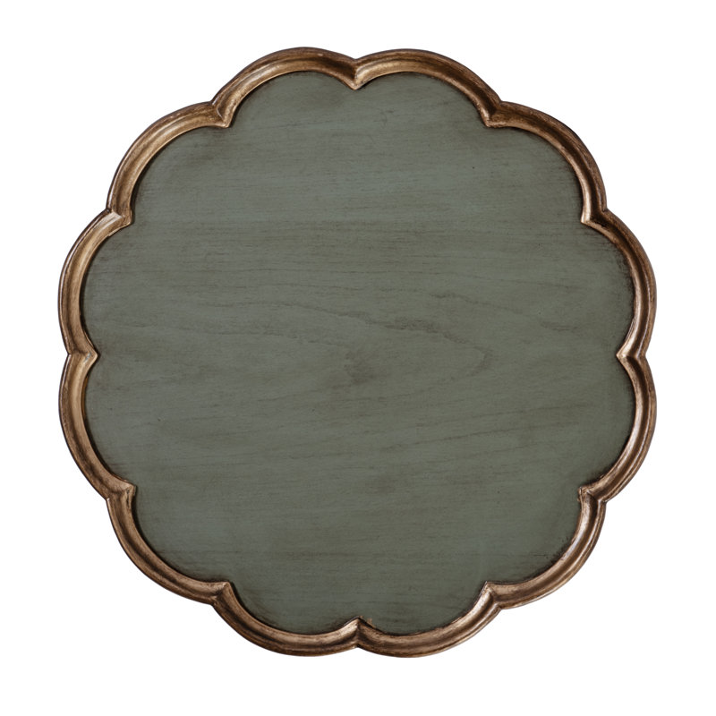 Dansby Pedestal Side Table, Pastel Green