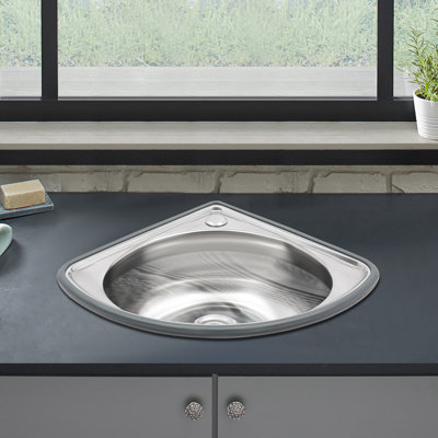 14.57'' L Single Bowl Stainless Steel Kitchen Sink