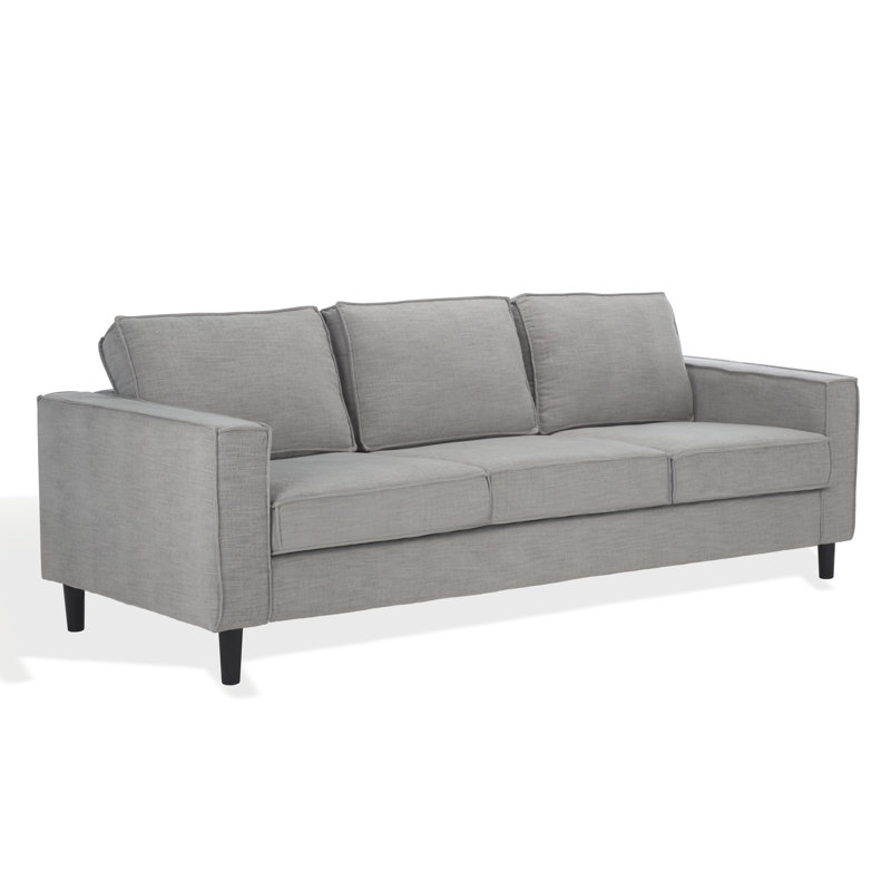 Canapé à accoudoirs carrés de 95,9 po Bugarin, Gris clair