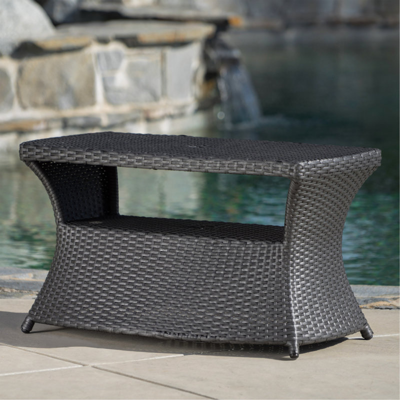 Chaise Lounge Side Table, Gray