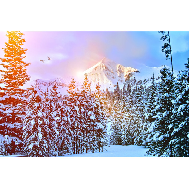 Lone Peak at Big Sky 1 Piece Wrapped Canvas Wall Art, 51cm H x 76cm W