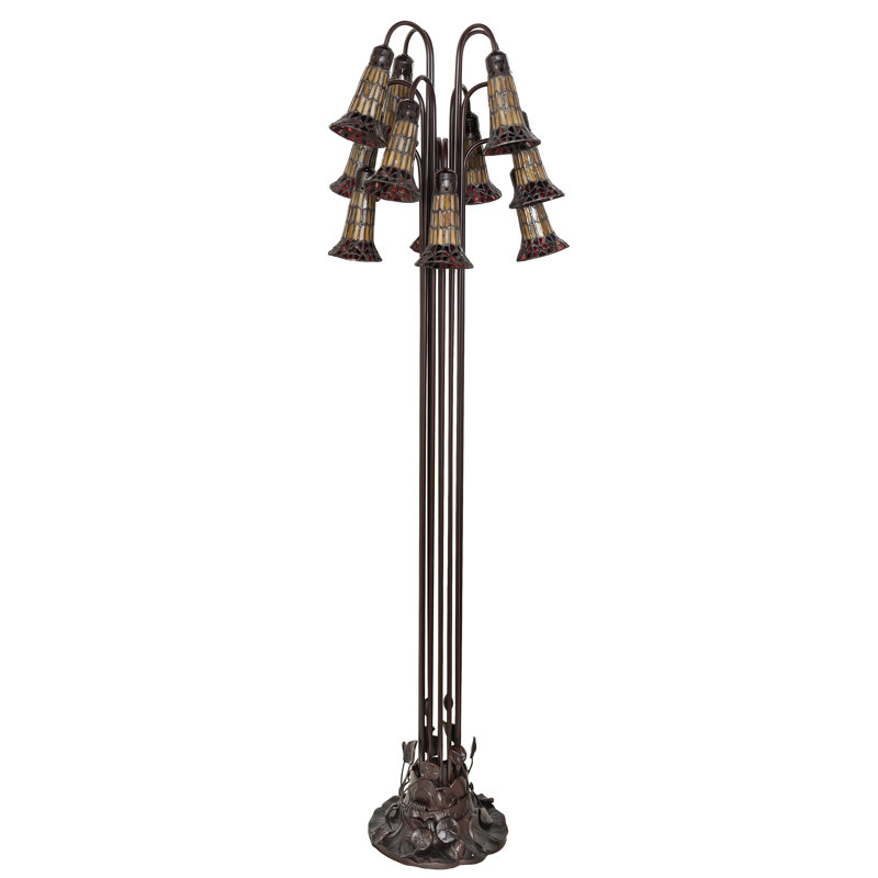 Bueche Tree Floor Lamp, Red/Amber