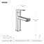 Robinet de salle de bain monotrou avec drain Moen Meena-74938715