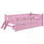 Lit plateforme en bois avec garde-corps et 2 tiroirs-461087884