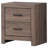Brantford Barrel Oak 2-Drawer Nightstand-2146036147