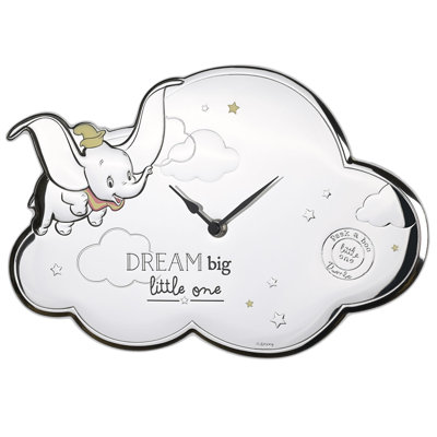 Disney Silver Dumbo Wall Clock