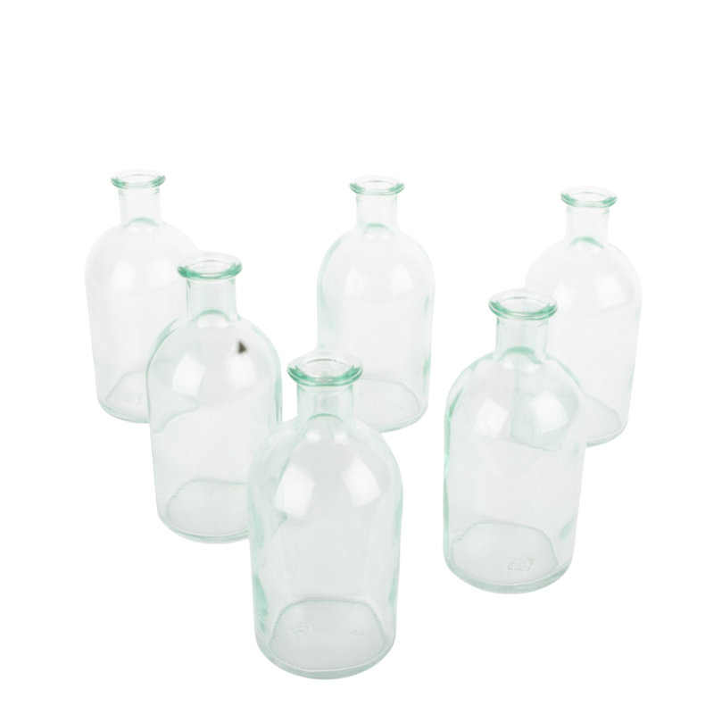 Lacarvia Glass Decorative Bottle, Turquoise Blue
