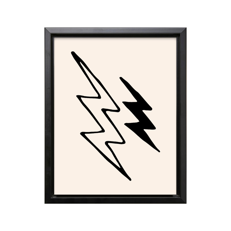 Éclair, Black Framed, Canvas, 08"H x 10"W