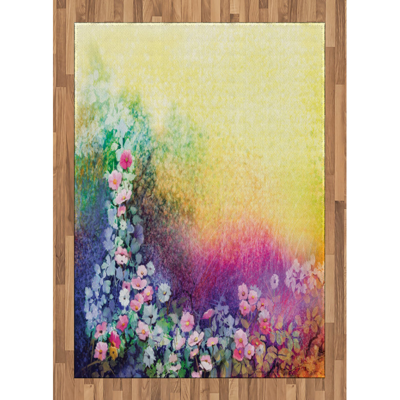 Bowersville Floral Hand Woven Area Rug, Rectangle 120 x 180cm