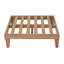 Grands canapés de patio, lit de jour modulaire en bois d'acacia, maison d'extérieur moderne