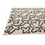 Tapis noir et blanc 8 x 10