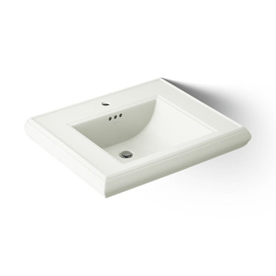 Lavabo de salle de bain piédestal rectangulaire avec trop-plein Memoirs