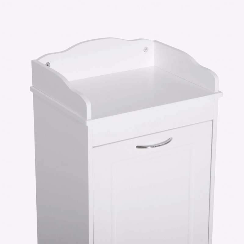 Armoire de rangement, 31 po, rangement pour salle de bain, panier à linge inclinable 31 po, panier de rangement autoportant