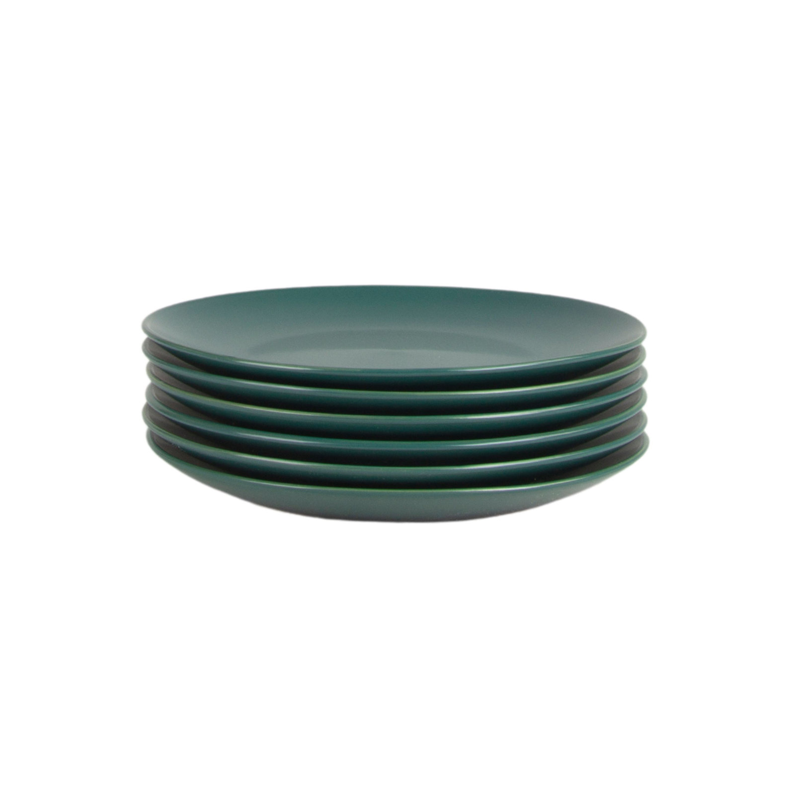 Wazee Matte 7.75" Salad Plate, Emerald Green