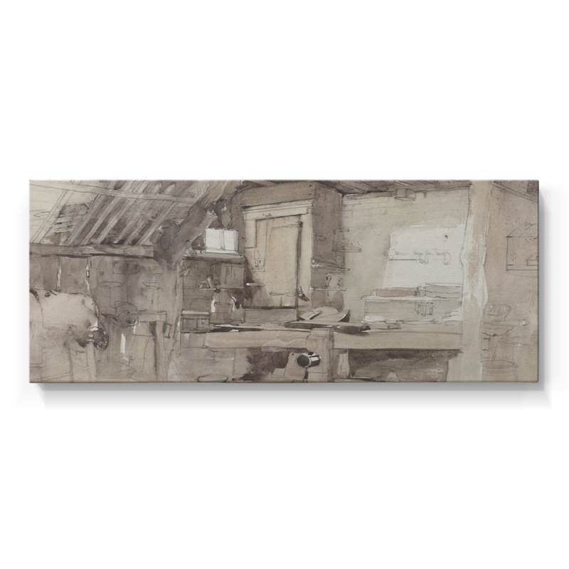 Série abstraite-CM XXIX - Toile tendue avec châssis - Prêt à accrocher