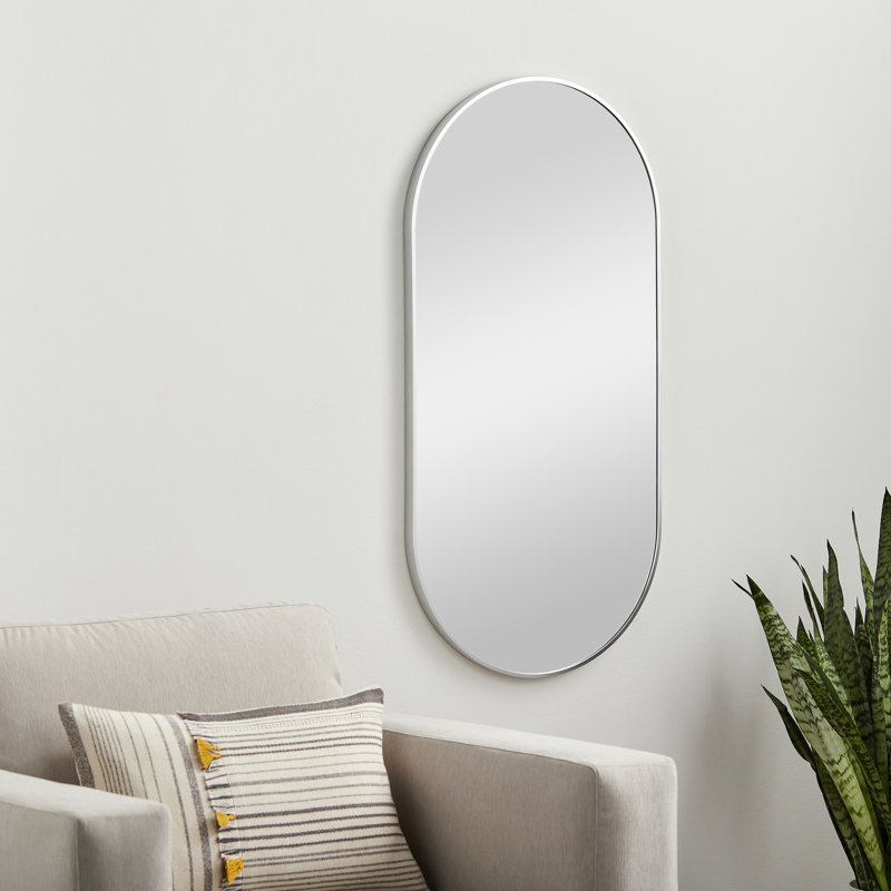 Destefano Essence Accent Mirror, 39" x 20", Silver