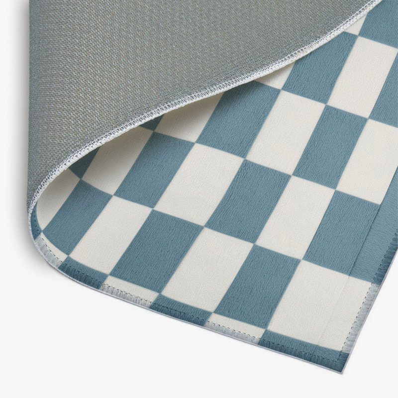 Tapis d'intérieur et d'extérieur à carreaux beige, Rectangulaire 2 pi x 3 pi
