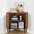 30.7"Mid-Century Corner Accent Cabinet-1755186296