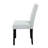 Black Dining Table And (4) Silver Dining Chairs