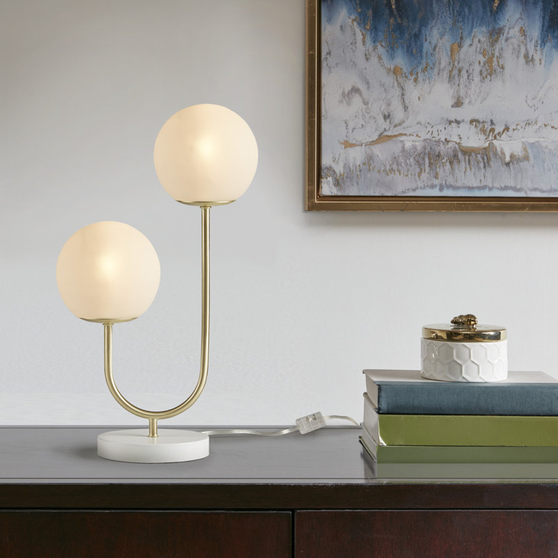 Avinash Metal 2-Light Globe Table Lamp