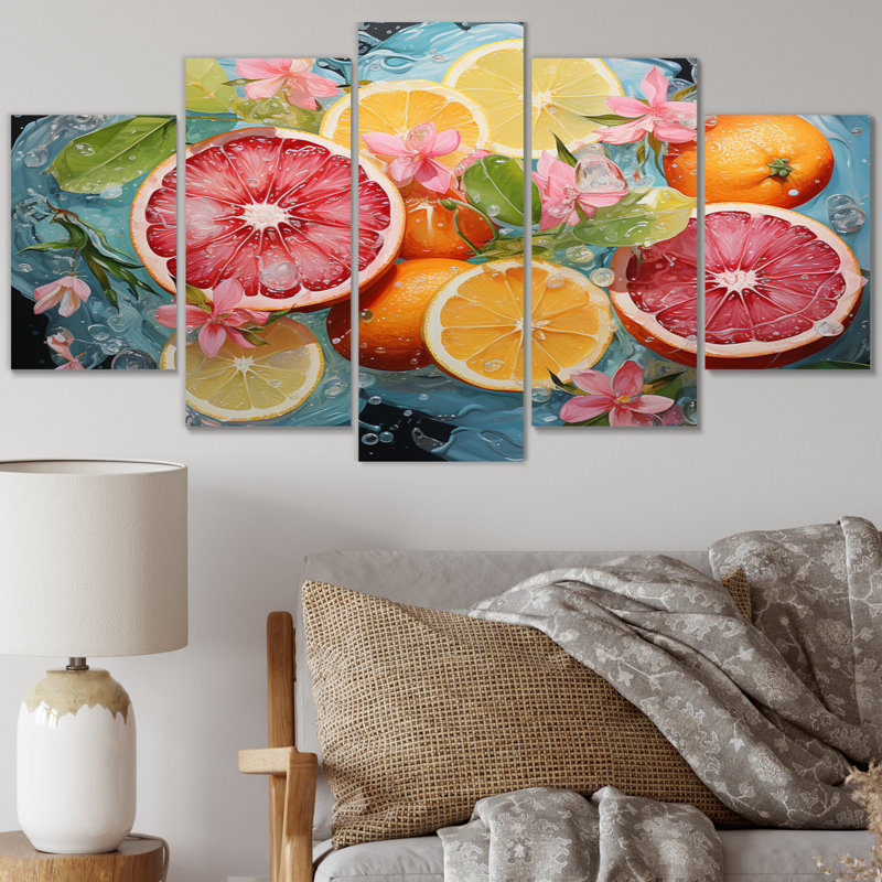 Ensemble de 5 décorations murales