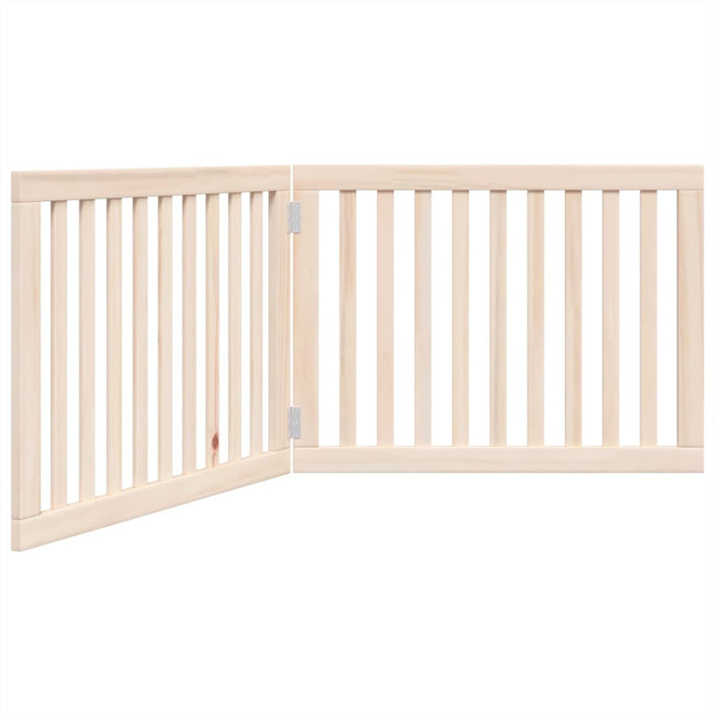 Nickson Solid Wood Dog House Door, Beige, 60cm H x 160cm W x 2cm D