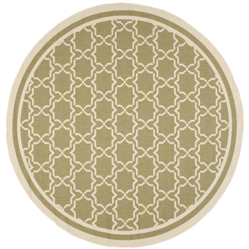 Dirks Performance Geometric Rug, Round 7'1