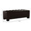Banc en brun. Offre un rangement spacieux pour les oreillers, couvertures et articles de compagnie. Ouverture douce de la charnière pressurisée. Assemblage requis. 50,75 po x 20 po 17 po brun avec capitonnage. Convient aux articles. Facile-700473438