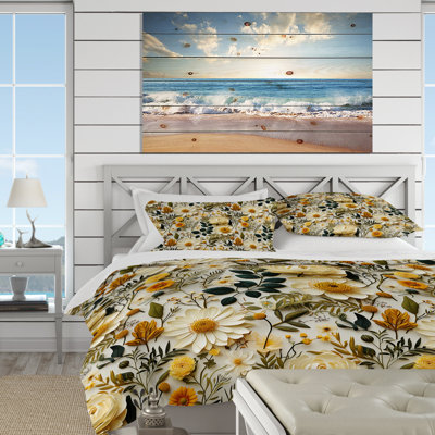 Earthy Greens Accents Floral Duvet Cover