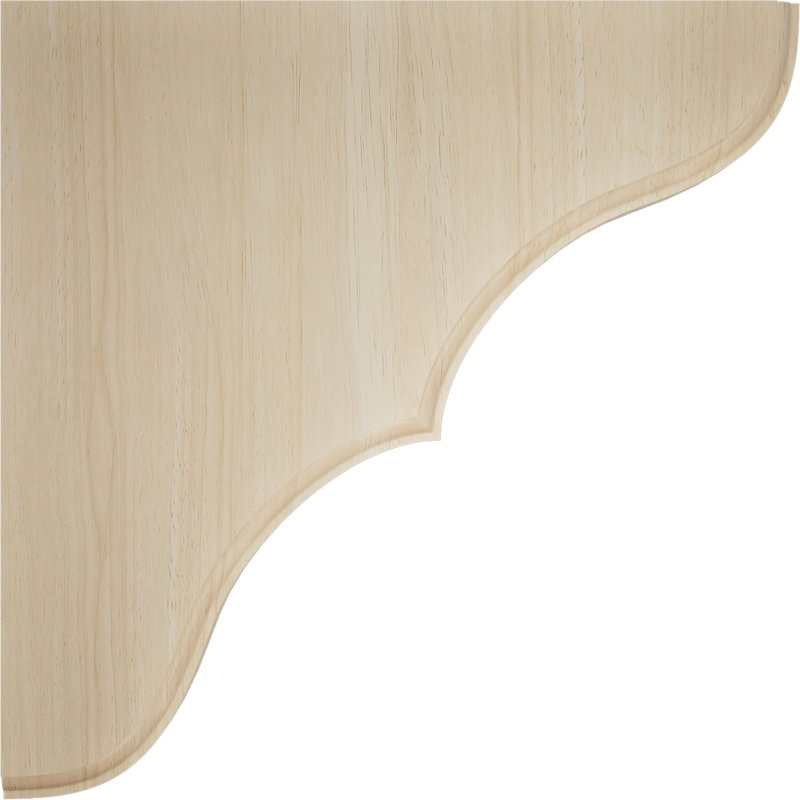 Support en bois Stratford, Hévéa, H 10 po x l 1,75 po x P 10 po