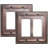 Architectural 2-Gang Rocker Standard Wall Plate-105973800