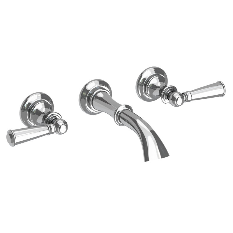 Sutton Wall Mount Bathroom Faucet, Polished Chrome