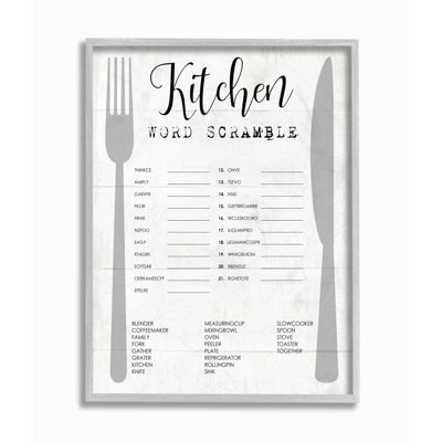 « cuisine word brouiller family word design » par daphné polselli, impression