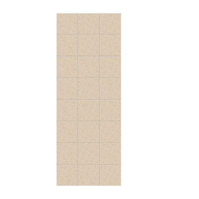 36'' W 0.25'' D 96'' H Glue Up Solid Surface Wall