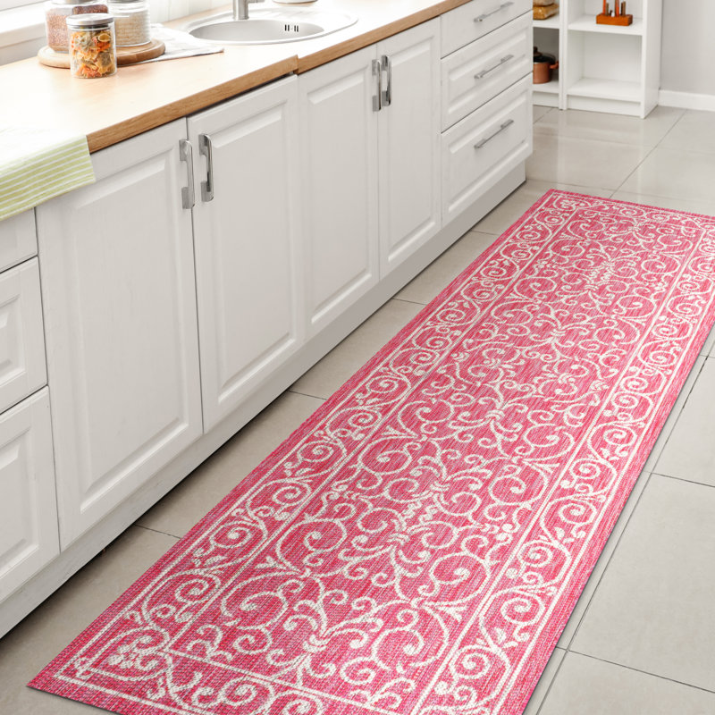 Tapis d'intérieur / d'extérieur Halpert, Tapis de couloir 2 pi 2 po x 8 pi