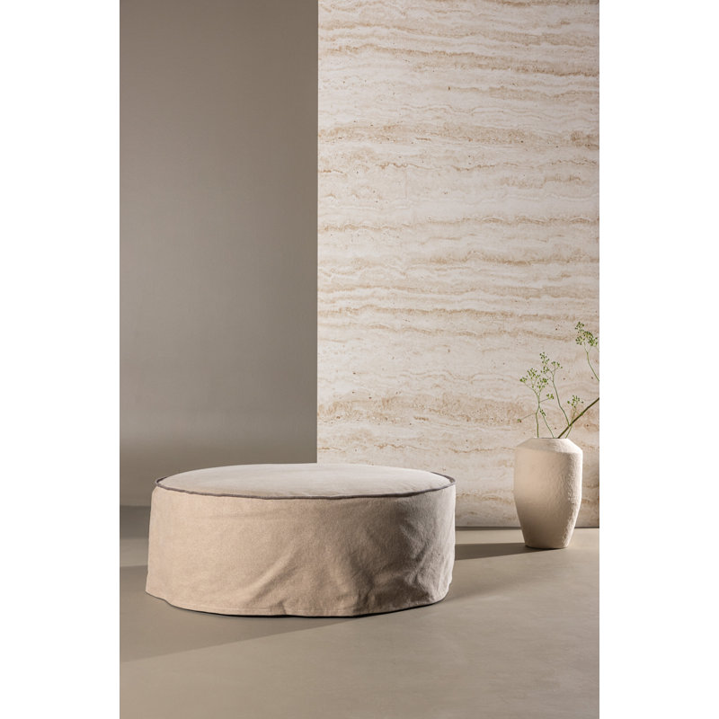 Birdena 101cm Wide Decorative Stool Ottoman, Brown