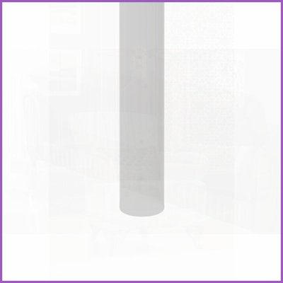 Table basse contemporaine en verre trempé gris avec pieds blancs, facile à nettoyer et amp; Capacité robuste de 220 lb