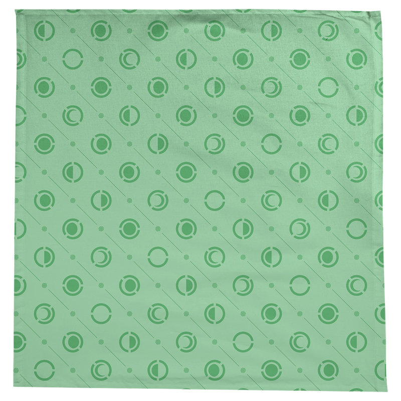 Nappe des phases de lune classiques, Vert / Vert foncé